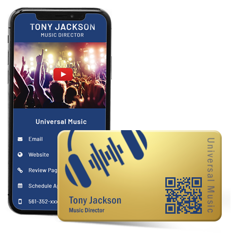 Gold Paperless Business Card